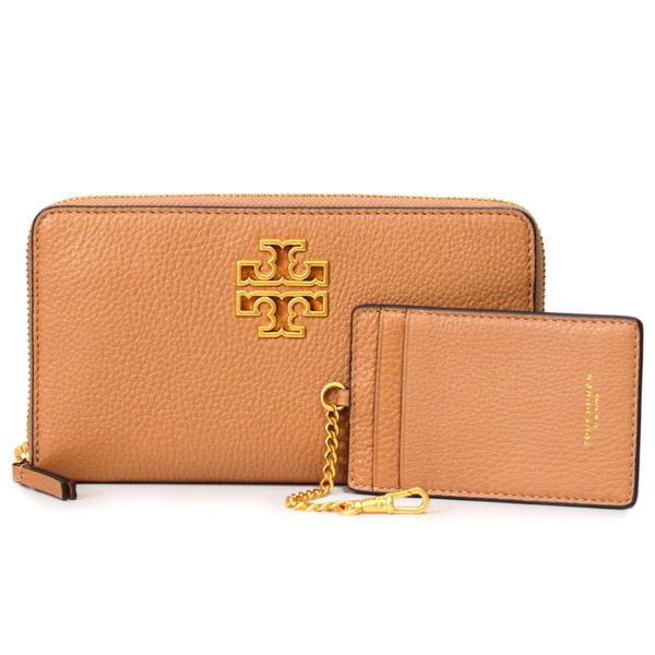 トリーバーチ 長財布 TORY BURCH レザー ブリテン ロゴ ジップ コンチネンタル カードケ...