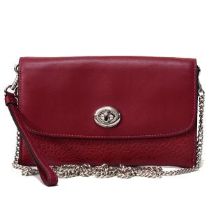 コーチ バッグ COACH  レザー チェーン ターンロック