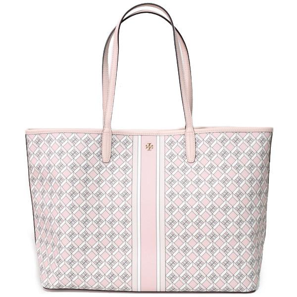 トリーバーチ バッグ TORY BURCH PVC レザー ゲオ ロゴ トートバッグ ダステッドブラ...