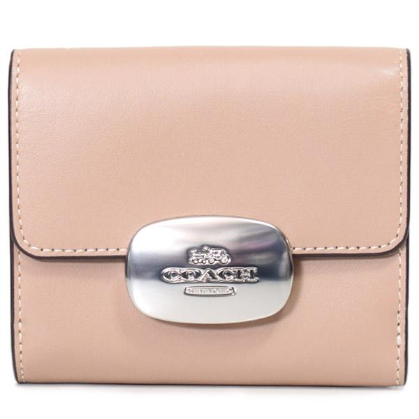 コーチ 財布 COACH カーフレザー スモール エライザ ロゴ ウォレット コンパクト 二つ折り財...