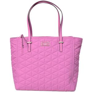 ケイトスペード バッグ katespade ナイロン ポリエステル タリア ウィルソン ロード キルティング ロゴ ショルダー トートバッグ ラッフルドパンジー WKRU4742
