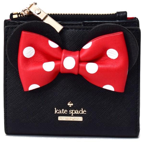 ケイトスペード 財布 katespade サフィアーノレザー ディズニー コラボ ミニーマウス アダ...