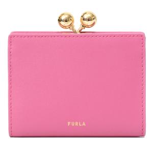 フルラ 財布 FURLA コインケース レザー ドッツ M ロゴ がま口 コンパクト 財布 小銭入れ カードケース コインケース ブラッシュピンク WP00557