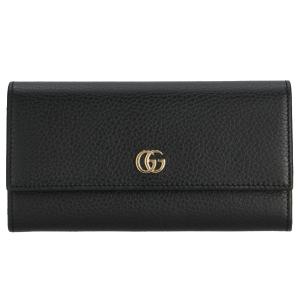 【箱破損】グッチ GUCCI 財布 Petite Marmont プチ マーモント 二つ折り長財布 ブラック 456116 CAO0G 1000