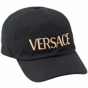 【箱破損】ヴェルサーチェ VERSACE キャップ ロゴ 刺繍 帽子 ベースボールキャップ ICAP006 0001 A4007｜outleta