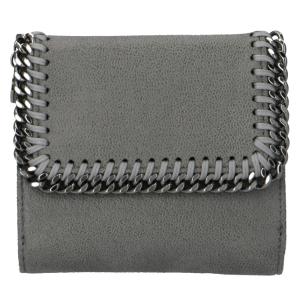 【訳あり】ステラマッカートニー STELLA MCCARTNEY 財布 二つ折り ファラベラ FALABELLA 折りたたみ財布 グレー 557839 W9132 1220｜outleta