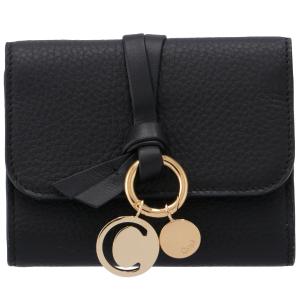 【訳あり】クロエ CHLOE 財布 三つ折り アルファベット ALPHABET スモール トリフォールドウォレット ブラック BLACK CHC17AP945 H9Q 001