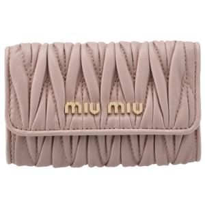 【訳あり】ミュウミュウ MIU MIU キーケース 6連 マテラッセ ピンク系 5PG222 N88 D91｜outleta