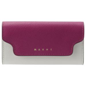 【訳あり】マルニ MARNI キーケース 6連 サフィアーノレザー マルチカラー パープル系 PCMO0017U1 LV520 Z504N｜outleta