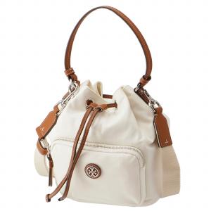 【訳あり】トリーバーチ TORY BURCH ショルダーバッグ VIRGINIA ナイロン バケットバッグ ドローストリング 134652 0008 100｜outleta