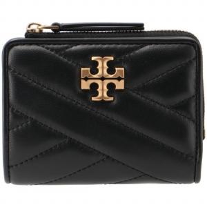 【訳あり】トリーバーチ TORY BURCH 財布 二つ折り レディース KIRA バイフォールド ウォレット L字ファスナー 二つ折り財布 ブラック 153121 0196 001｜outleta