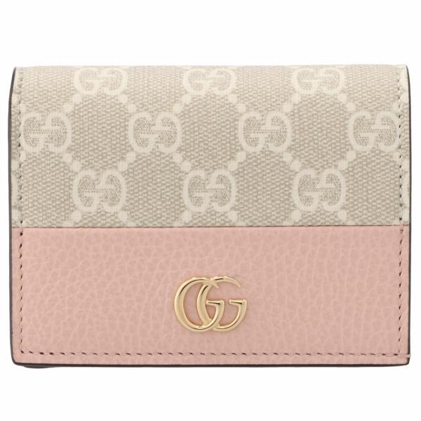 【訳あり】グッチ GUCCI 財布 二つ折り GG MARMONT カードケースウォレット GGスプ...