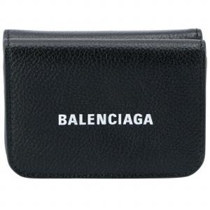 【訳あり】バレンシアガ BALENCIAGA 三つ折り ミニ財布 ロゴ ミニウォレット 593813 1IZIM 1090｜outleta