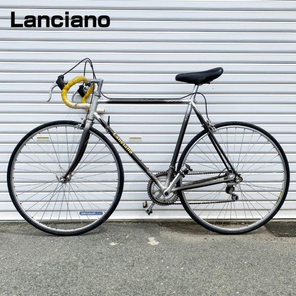 【輸入品】 Lanciano ヴィンテージ自転車 ブラック ロードバイク ドロップハンドル ヨーロッ...