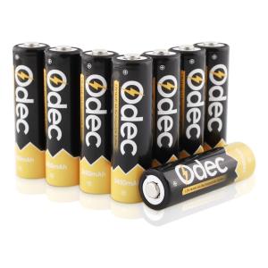 【アウトレット品】 Odec Ni-MH Deepサイクルバッテリーパック 8本セット 充電池 単三形 AA 2450mAh j2599