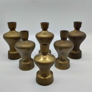 【アウトレット品】 【6個セット】 花立 金磨 4寸 3.5寸 3寸 仏壇用仏具 仏具 sp-011-k470