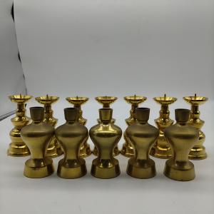 【アウトレット品】 【12個セット】 花立 蝋燭台 3寸 2.5寸 仏壇用仏具 仏具 sp-011-k479