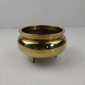 【アウトレット品】 香炉 直径3寸 真鍮 仏壇用仏具 仏具 sp-011-k524