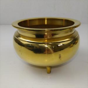 【アウトレット品】 香炉 直径4寸 真鍮 仏壇用仏具 仏具 sp-011-k528