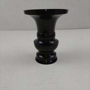 【アウトレット品】 花立 4寸 黒 仏壇用仏具 仏具 sp-011-k596
