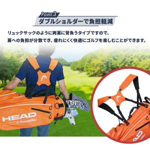 キャディバッグ スタンド式 HEAD by P...の詳細画像4