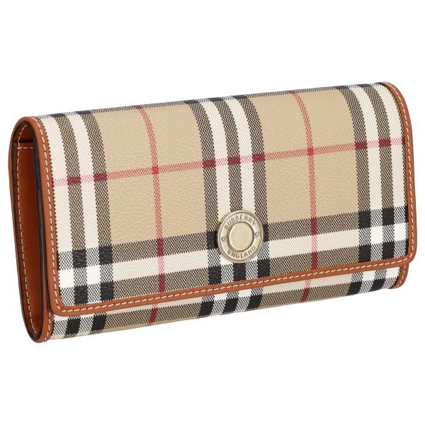 BURBERRY バーバリー 長財布 財布 レディース アウトレット ロンドンチェック ベージュ ブ...