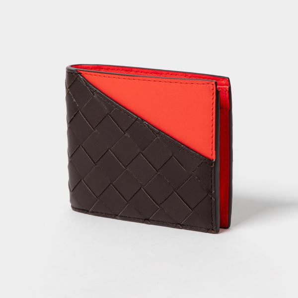 BOTTEGA VENETA ボッテガヴェネタ 二つ折り財布 財布 メンズ アウトレット ブラウン ...