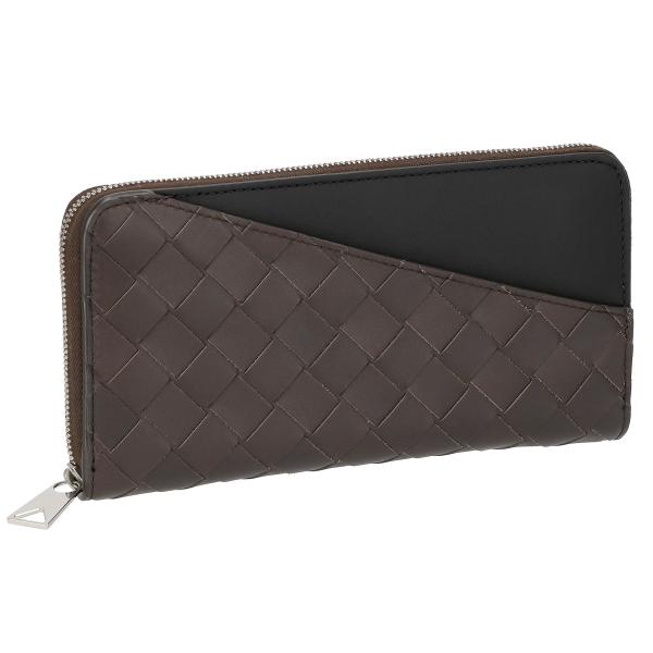 BOTTEGA VENETA ボッテガヴェネタ 長財布 財布 メンズ アウトレット ブラック グレー...
