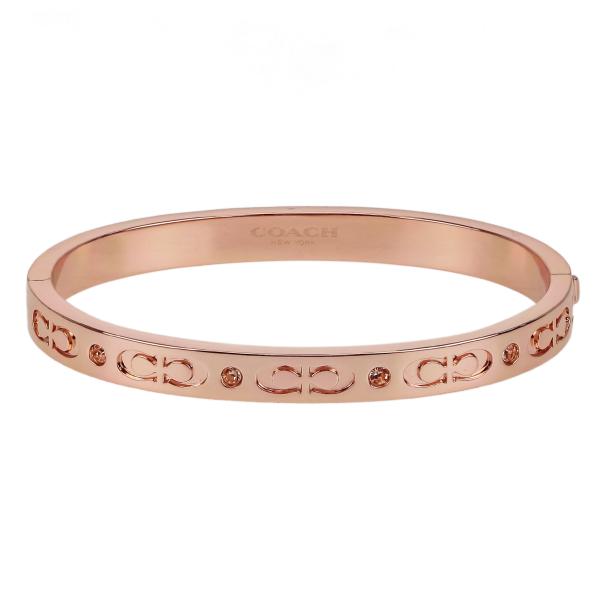 COACH コーチ ブレスレット バングル アクセサリー レディース アウトレット 真鍮 ローズゴー...