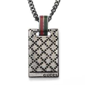 GUCCI グッチ ネックレス ドッグタグ ダブルプレート ボール