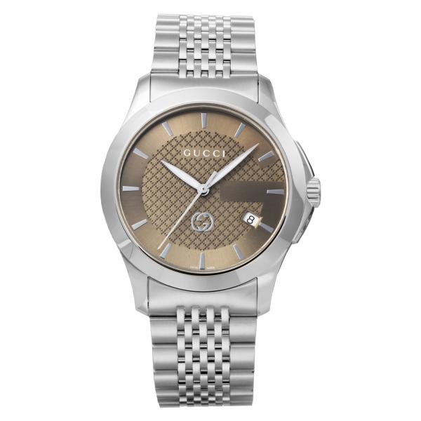 GUCCI グッチ 腕時計 時計 40mm メンズ アウトレット ブラウン クォーツ サファイアガラ...