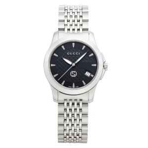 GUCCI グッチ 腕時計 時計 28mm レディース アウトレット ブラック シルバー クォーツ サファイアガラス 送料無料 YA1265006 G-Timeless G-タイムレス