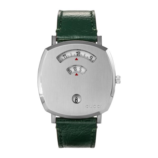 GUCCI グッチ 腕時計 時計 38mm メンズ アウトレット シルバー グリーン クォーツ サフ...
