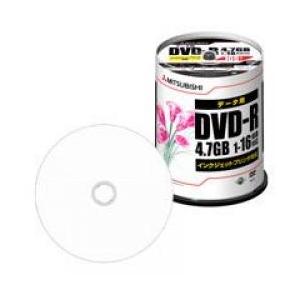 【新品/取寄品】データ用DVD-R 4.7GB 100枚入り16倍速対応印刷可能レーベル DHR47...