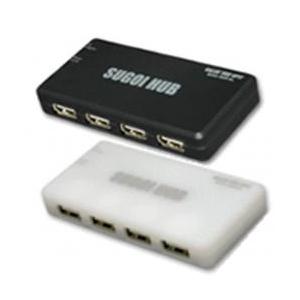 システムトークス SUGOI HUB 4Xシリーズ ホワイト USB2-HUB4X-WH 取り寄せ商品