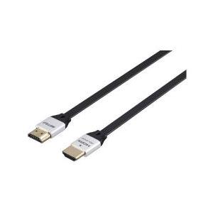【新品/取寄品/代引不可】HDMIケーブル フラットタイプ 2.0m ブラック BSHD3F20BK