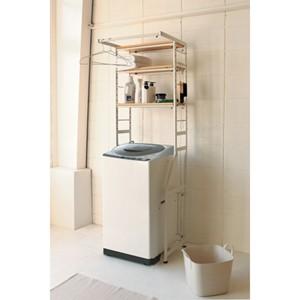 ※6月入荷予定【新品/取寄品/代引不可】弘益(KOEKI) 伸縮ラック STR-5018(NA)  ランドリーラック 【北海道・沖縄・離島配送不可】