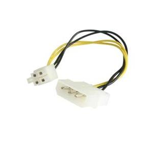 【新品/取寄品/代引不可】15cm ペリフェラル電源コネクタ(4ピン/オス) - ATX12V用電源...