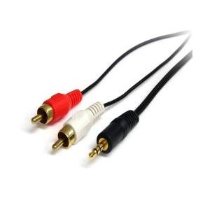 【新品/取寄品/代引不可】オーディオ変換ケーブル 91cm 1x 3.5mmステレオミニプラグ(オス...