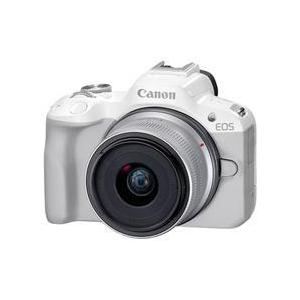 Canon EOS R50 RF-S18-45 IS STM レンズキット ホワイト ミラーレスカメ...