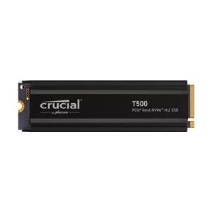 【新品/取寄品/代引不可】Crucial T500 1TB PCIe NVMe M.2 Gen4 SSD（ヒートシンク付き）CT1000T500SSD｜outletplaza