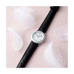 【新品/取寄品/代引不可】【特選商品】レディース革バンドクラシカルウォッチ シルバー W-PCL10...