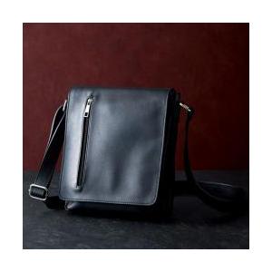 【新品/取寄品/代引不可】【特選商品】イタリア製ラムレザーショルダーバッグ（ブラック）  B-AMM...