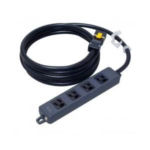 【新品/取寄品/代引不可】横型OA用抜止接地タップ4コ口 ランプ、マグネット付 VCT3Mハーネスプ...