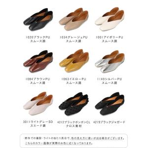 パンプス 歩きやすい レディース フラットシュ...の詳細画像2