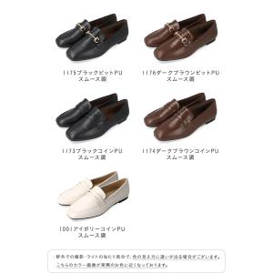 ローファー レディース 走れる やわらかい ロ...の詳細画像1