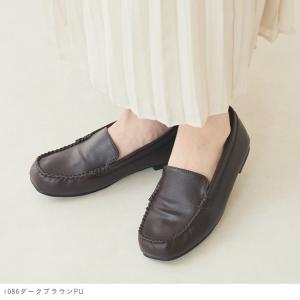 モカシン レディース ローファー スリッポン ...の詳細画像3