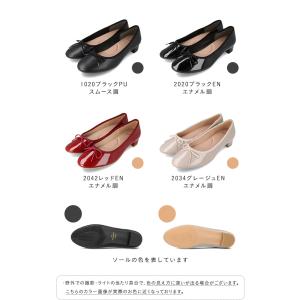 パンプス ローヒール バレエシューズ レディー...の詳細画像1