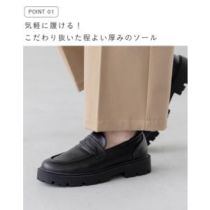 ローファー 厚底 レディース 厚底ローファー ...の詳細画像4