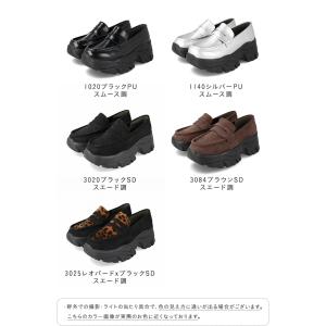 スニーファー 厚底 ローファースニーカー スニ...の詳細画像1